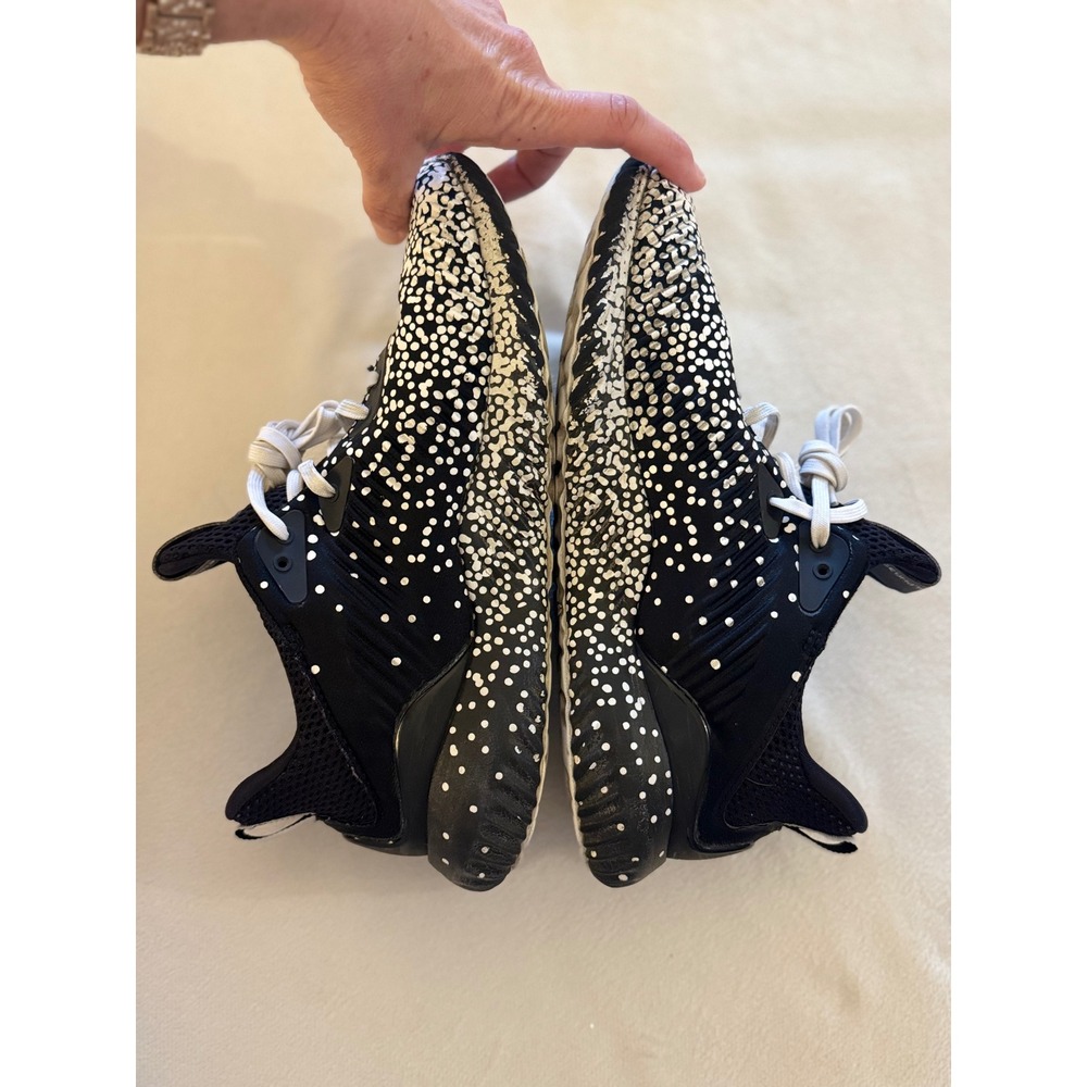 Adidas Alphabounce Beyond Black White Polka Dot Running Shoes Womens 8 - Picture 4 of 5
